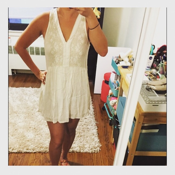 Off-white long top/dress