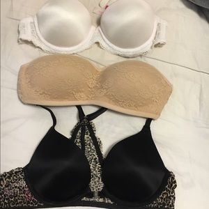 Victoria's Secret pink bra bundle 32A
