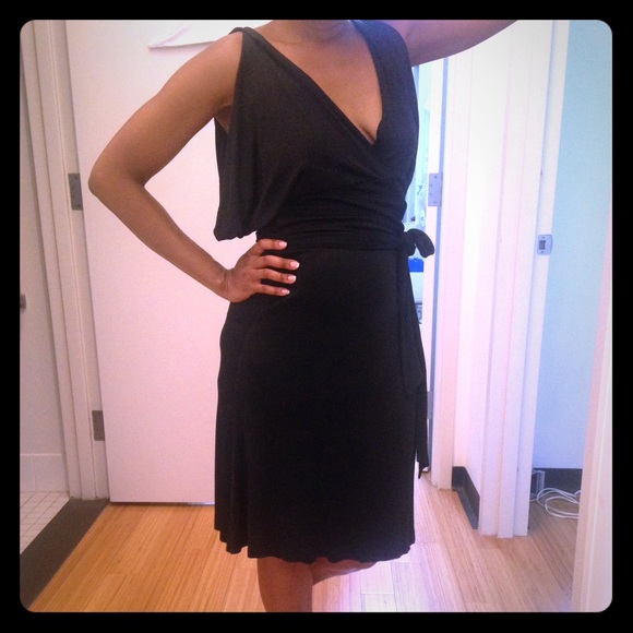 DVF Satin Wrap Dress