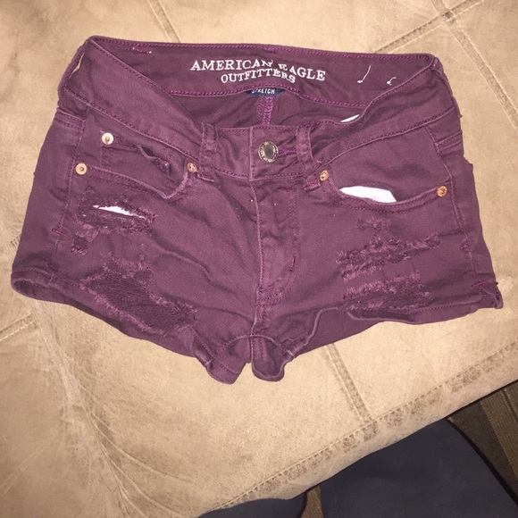 American Eagle Maroon Shorts