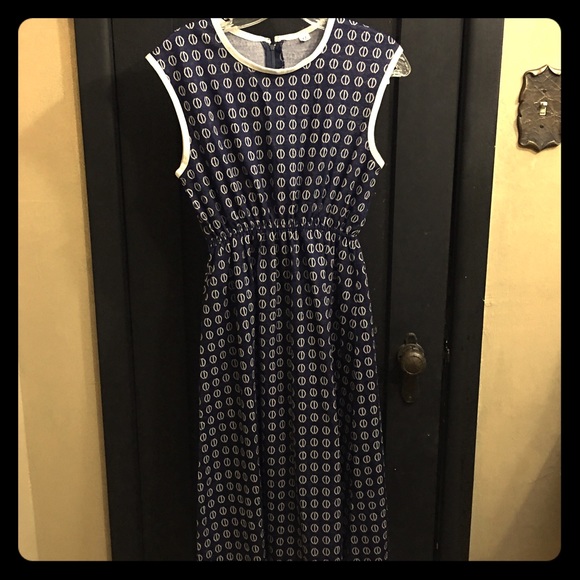 Knitted print dress
