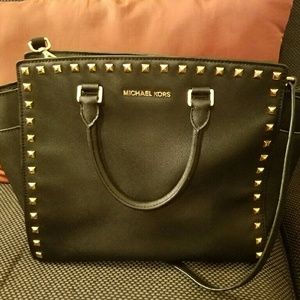 SOLD 🍾 Michael Kors  large studded satchel