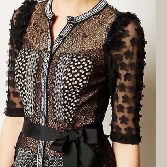 ANTHROPOLOGIE ALLUSIONE SHEATH BY BYRON LARS 12 - Picture 4 of 4