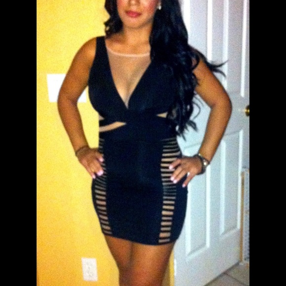 Black sexy clubbing dress