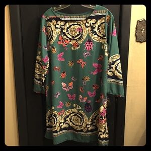 Printed shift dress