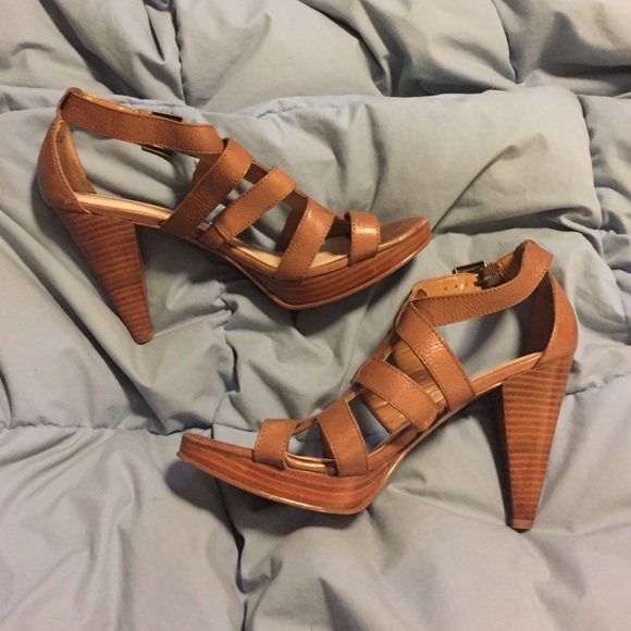 Nine West leather high heels