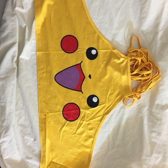 Pikachu & squirtle strappy sexy top