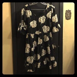 Floral ruffle dress