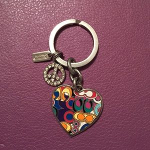 🗝Coach Heart Keychain 🗝