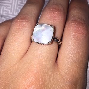 Mother of Pearl Pandora Ring