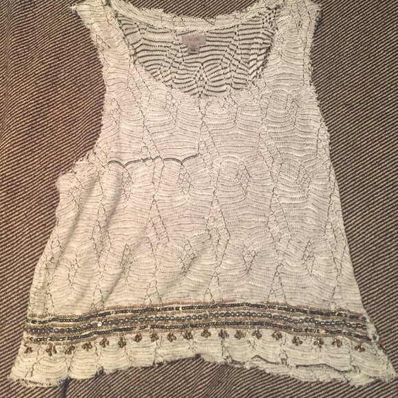 Beautiful beaded tank CLOSEST CLOSING TOMORROW 9/7