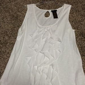 White flowy tank