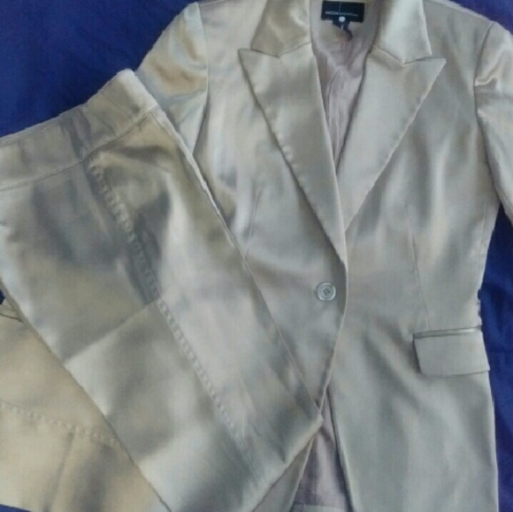 2 piece GOLD pant suit.