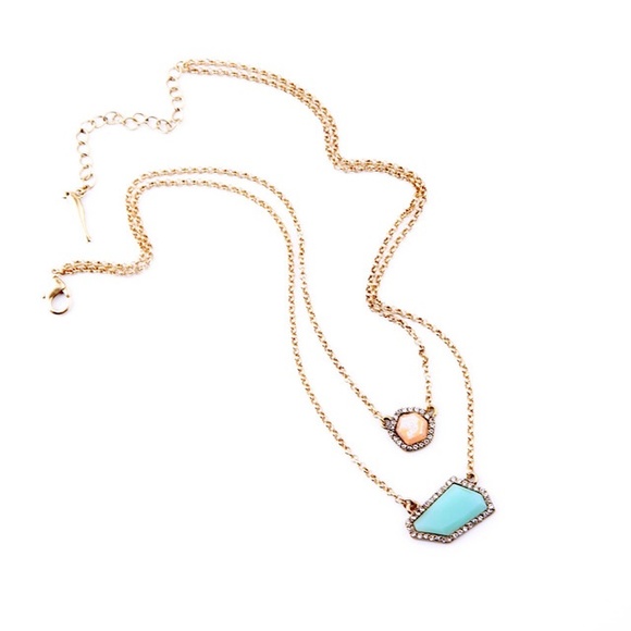 💄🆕 Double Pendant Necklace - Picture 1 of 4