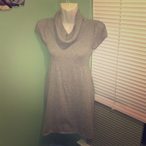 Gray sweater dress