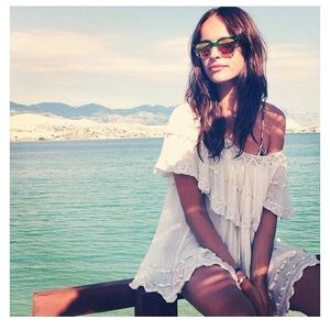 Off the should off white dress