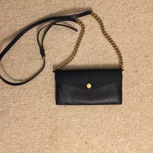 Michael Kors Navy wallet on chain
