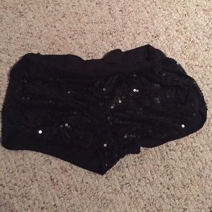 sequence black short shorts