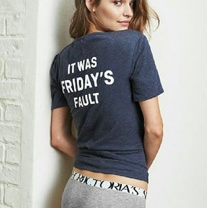 Victoria's Secret crew neck tee lot XS