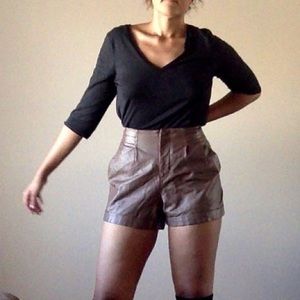 Lauren Conrad Faux Leather Shorts