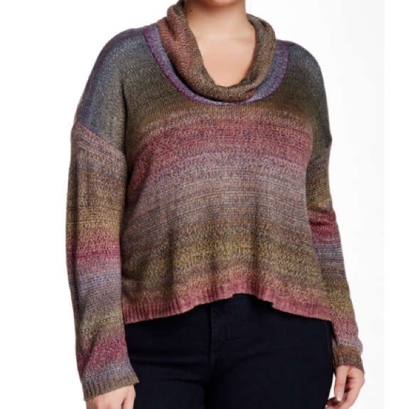 HP Ombré Cowl Knit Sweater - Picture 2 of 3
