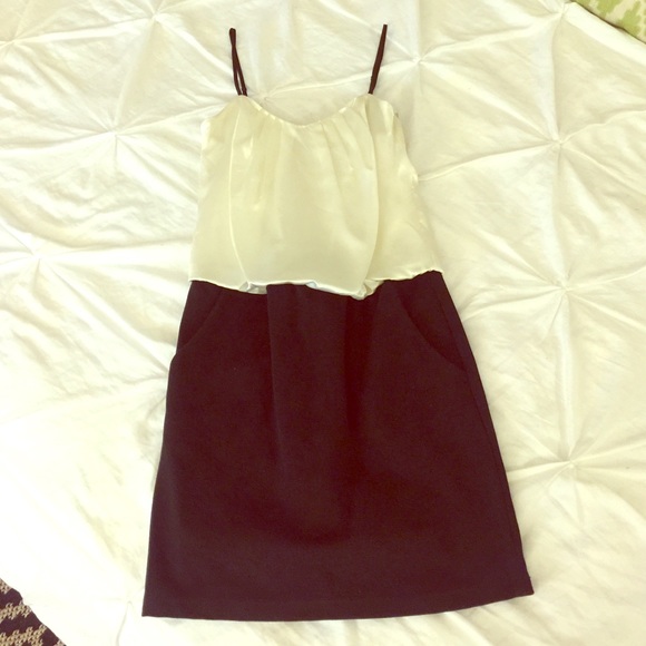 Trixxi Black and White Cocktail Dress