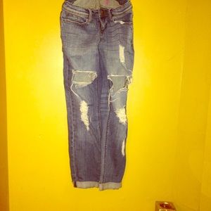 Distressed jeans