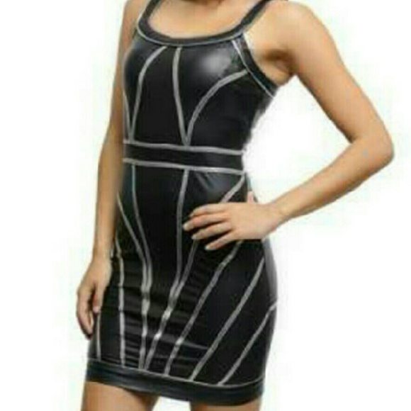 Black and silver dress