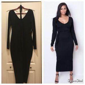 Bodycon black dress