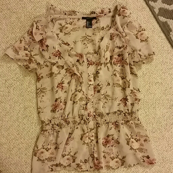Peplum floral top