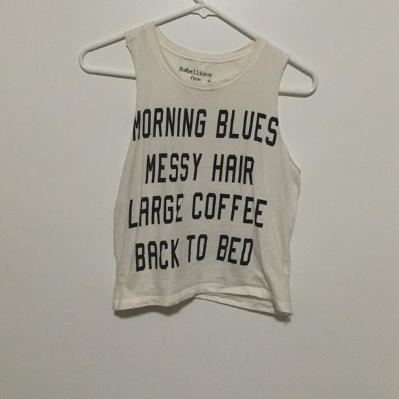 Large Coffee & Back to Bed Muscle Tee