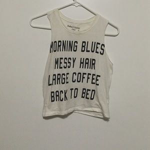 Large Coffee & Back to Bed Muscle Tee