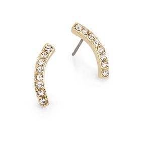 New Pavé Curve Earrings!