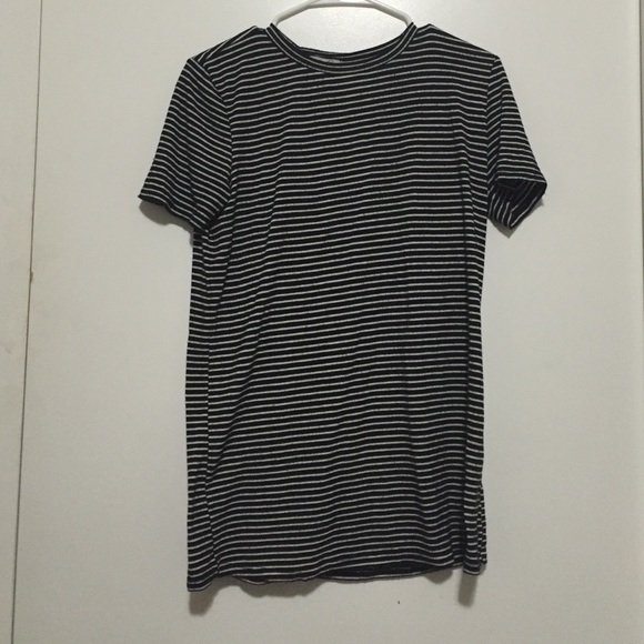 Black & White Stripes T-Shirt Dress