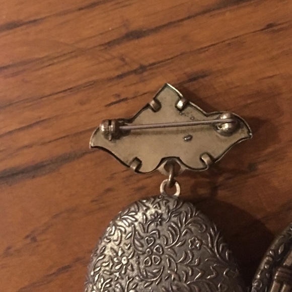 ✨RARE✨ Vintage Trifari combo brooch locket - Picture 3 of 4