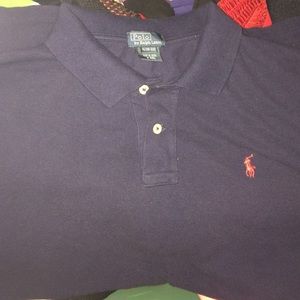 BOYS NAVY BLUE RALPH LAUREN POLO SHIRT