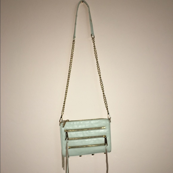 REBECCA MINKOFF MINI 5 ZIP (MINT)