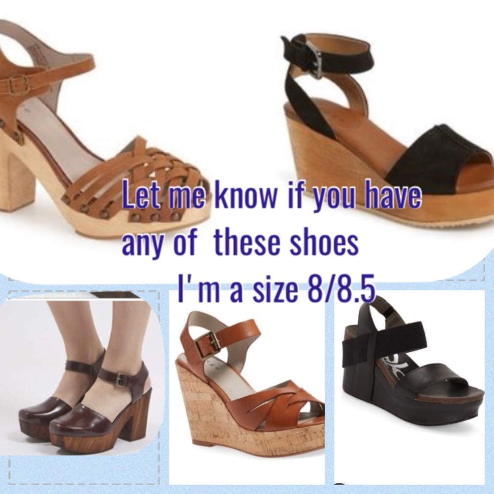 Looking for the shoes in the picture, size 8 8 1/2