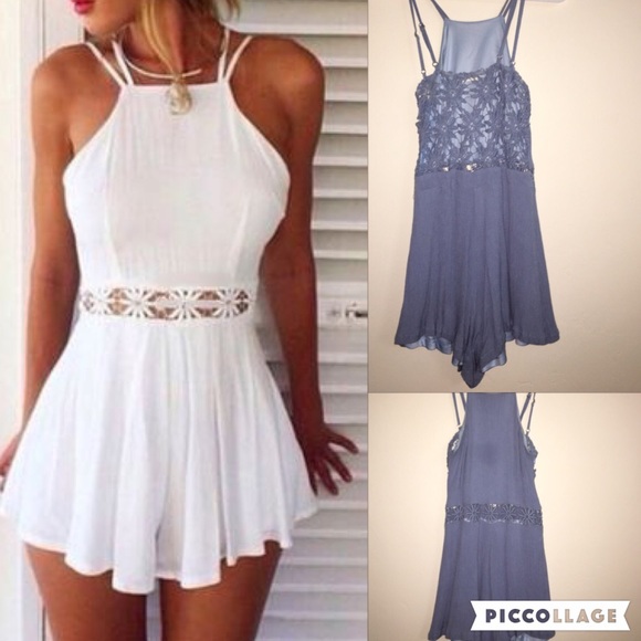 ANGL MAGIC FLOWER ROMPER (LIGHT BLUE)