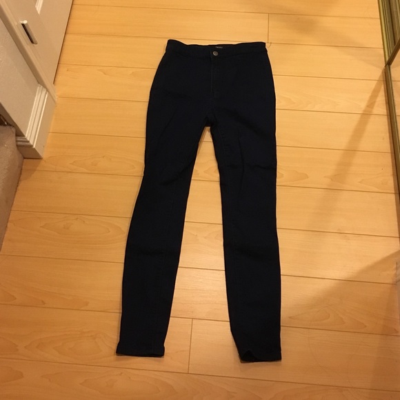High waisted skinny jeans
