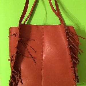 New Giani Bernini leather fringe purse.
