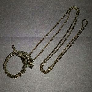 Gold snake necklace