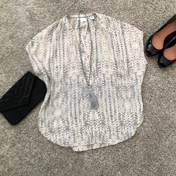 Max studio silk blouse