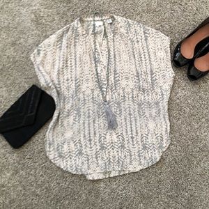 Max studio silk blouse