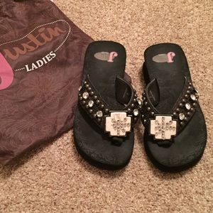 Justin Chunky Bling Flip Flops