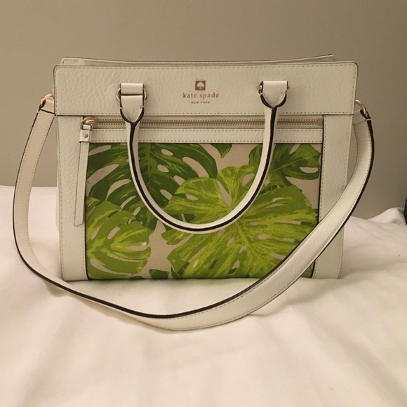 Kate Spade palm print satchel