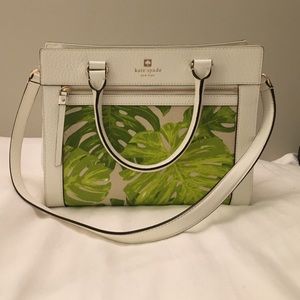 Kate Spade palm print satchel