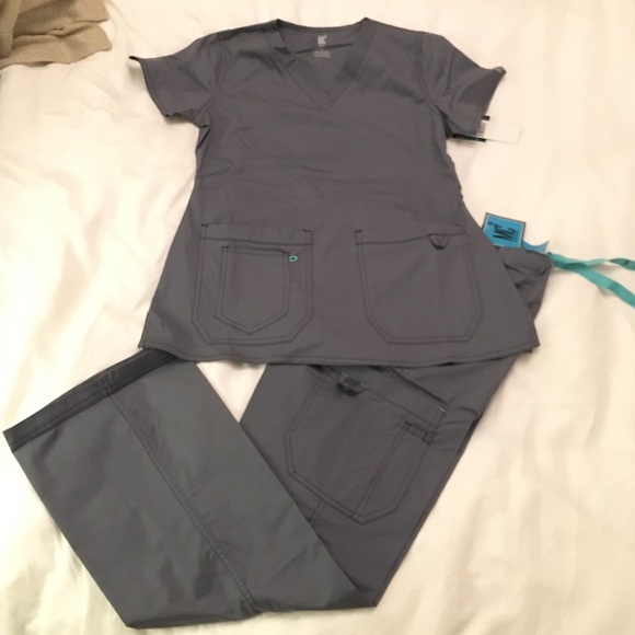 MC2 gray scrub set