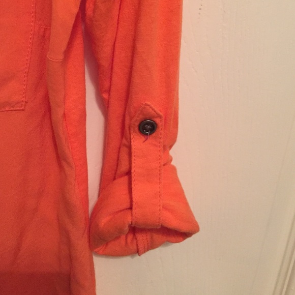 Sonoma Orange Collared Cotton Blouse - Picture 2 of 4