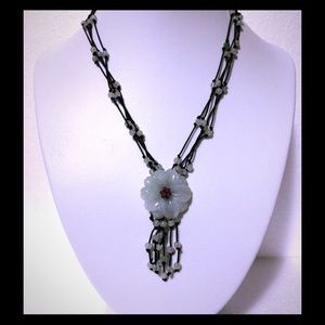 Glass Flower Necklace